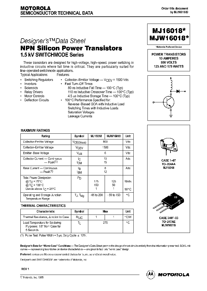 MJ16018_126921.PDF Datasheet