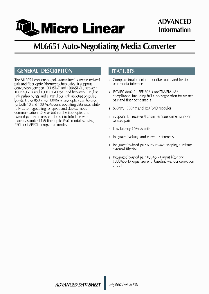 ML6651_300160.PDF Datasheet