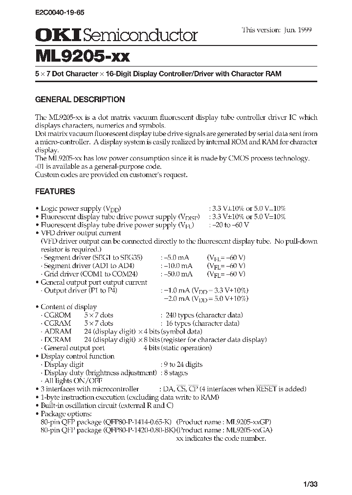 ML9205-XX_254192.PDF Datasheet