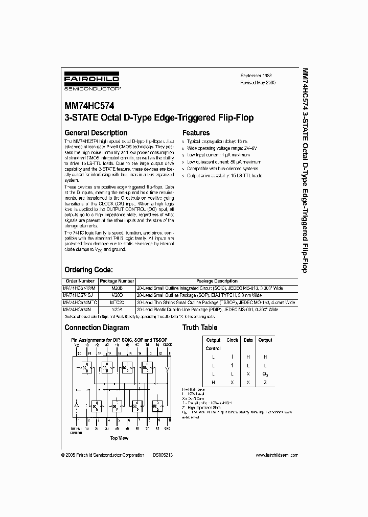 MM74HC574MTC_282033.PDF Datasheet