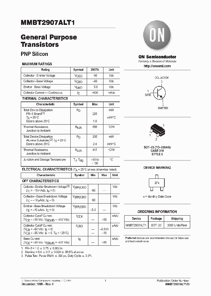 MMBT2907ALT1_274599.PDF Datasheet