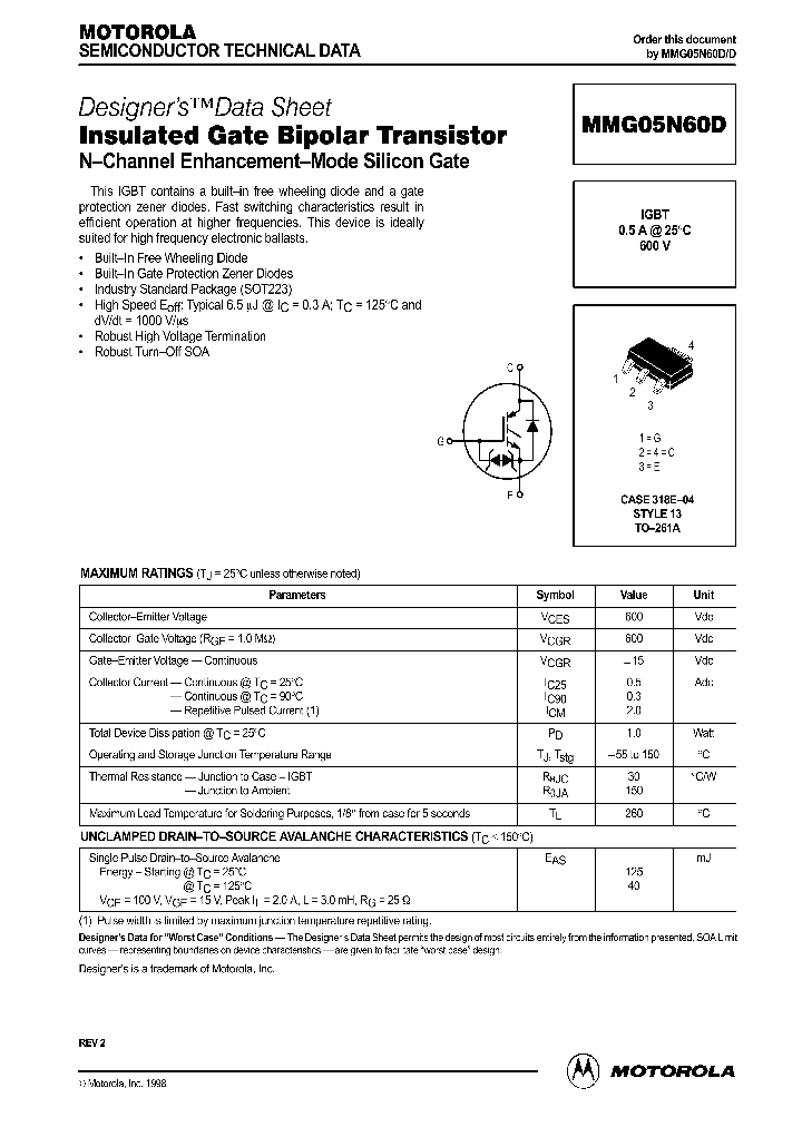 MMG05N60DD_290907.PDF Datasheet