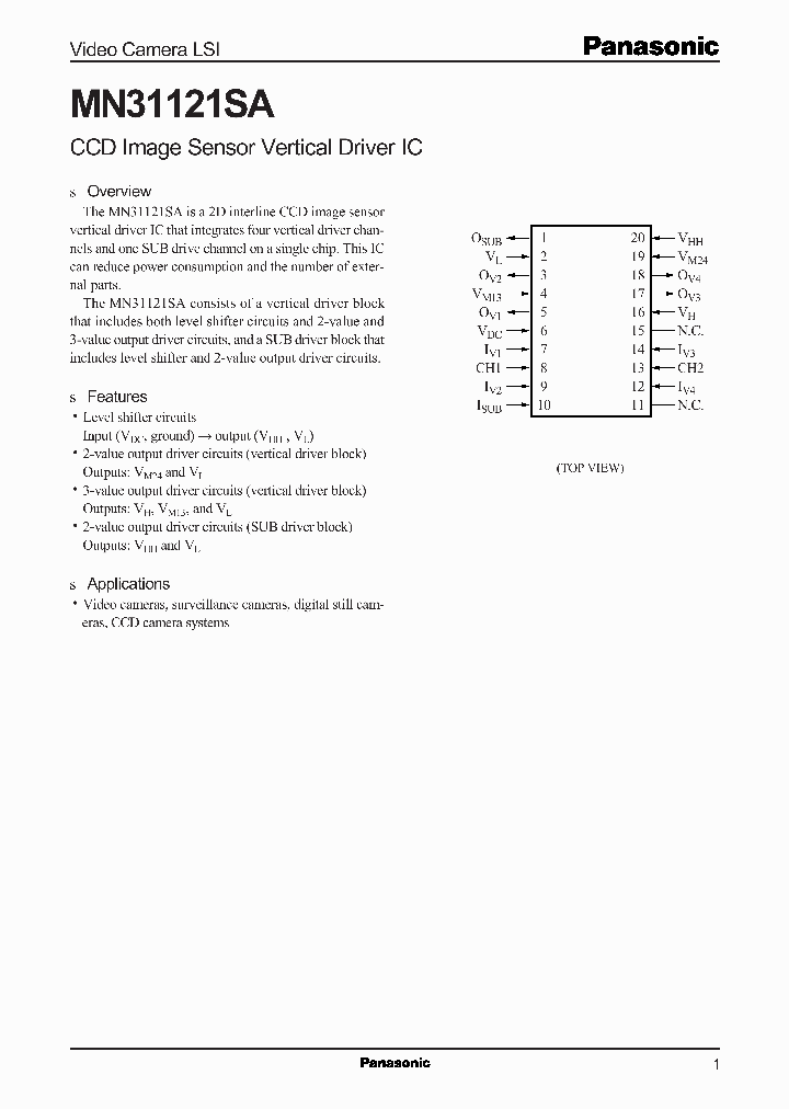 MN31121SA_279880.PDF Datasheet