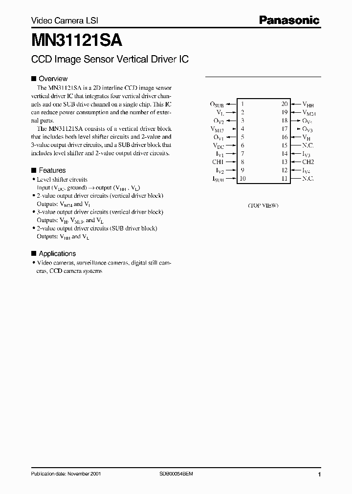 MN31121SA_279883.PDF Datasheet