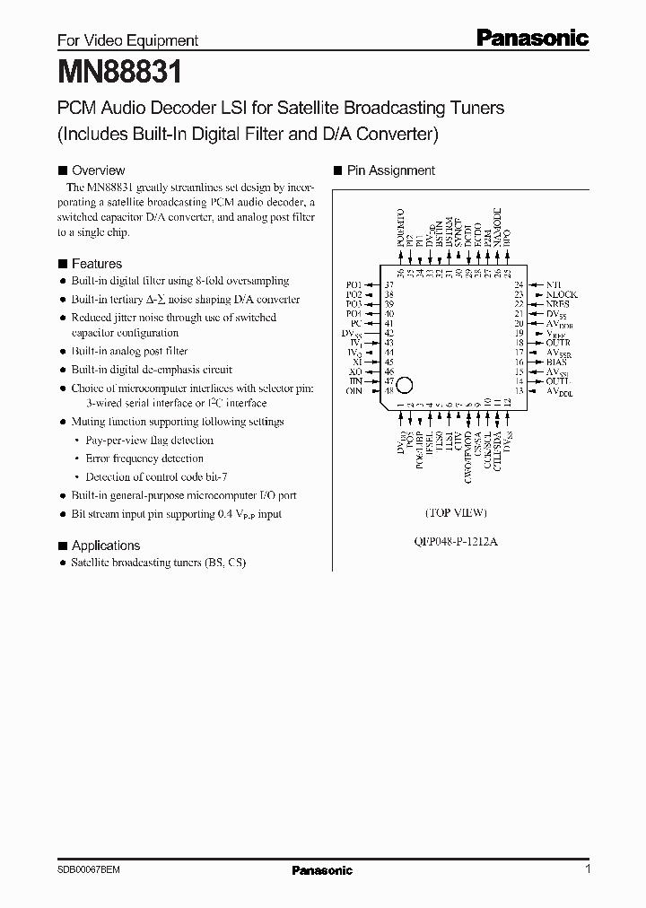 MN88831_275487.PDF Datasheet