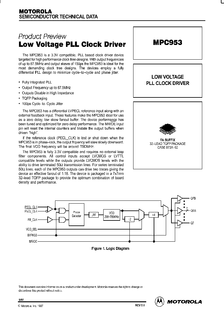 MPC953_244577.PDF Datasheet