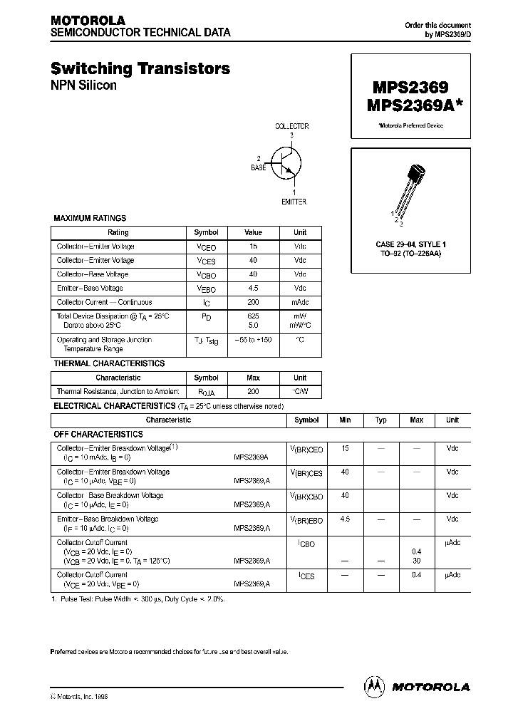 MPS2369D_272626.PDF Datasheet