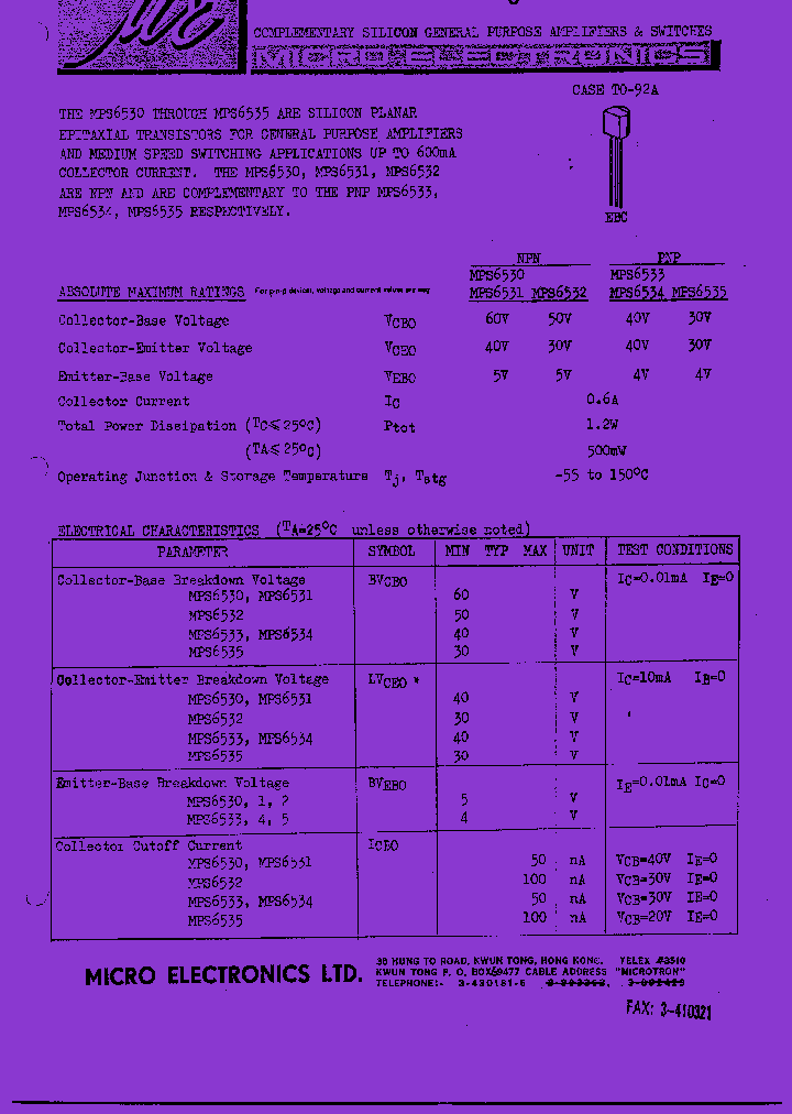 MPS6533_244954.PDF Datasheet