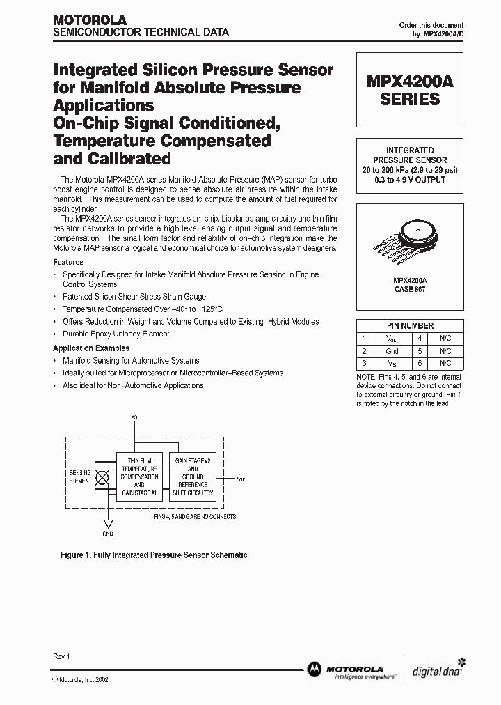 MPX4200A_291421.PDF Datasheet