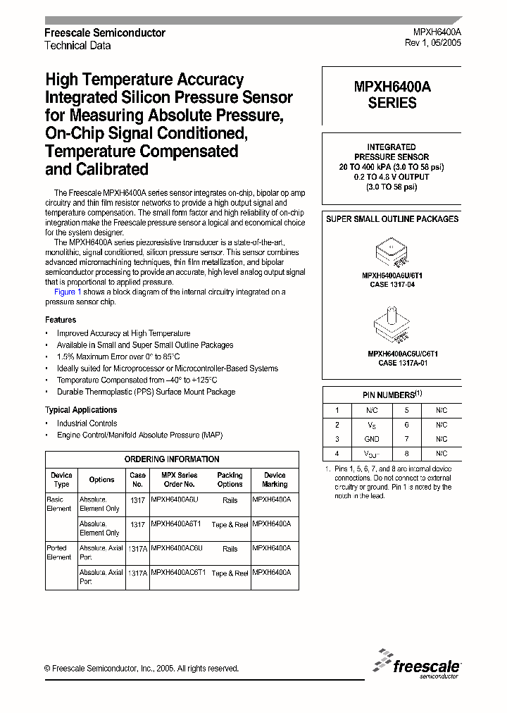 MPXH6400A_292623.PDF Datasheet
