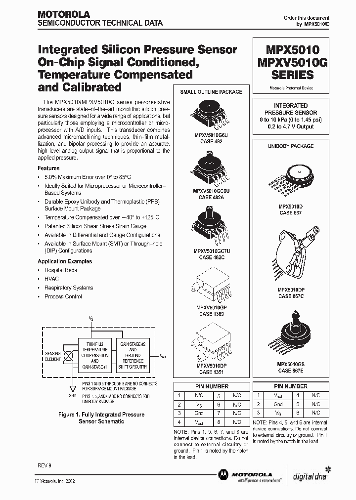 MPX5010_251943.PDF Datasheet