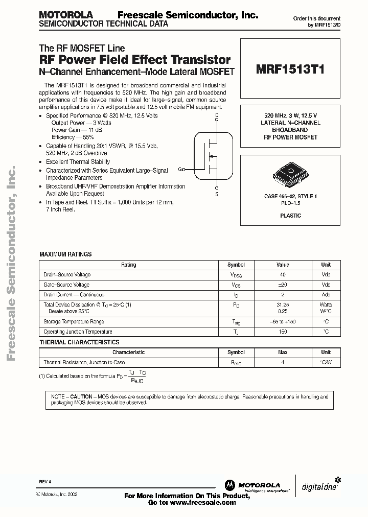 MRF1513T1_288677.PDF Datasheet