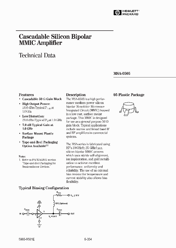 MSA-0505-S_275471.PDF Datasheet