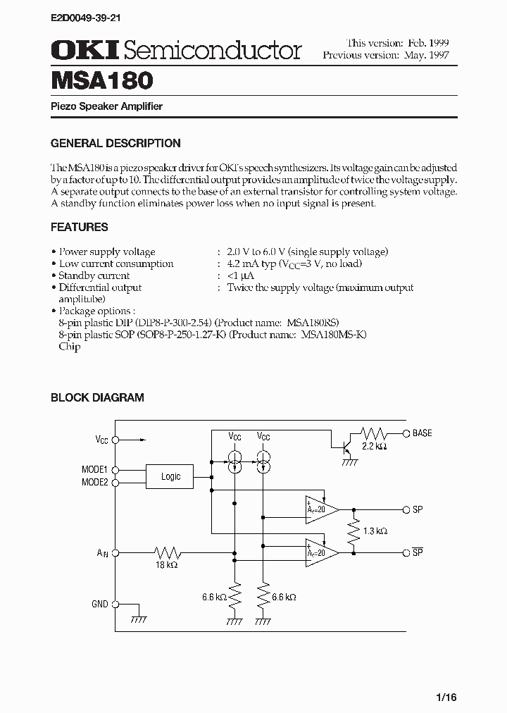 MSA180_285594.PDF Datasheet