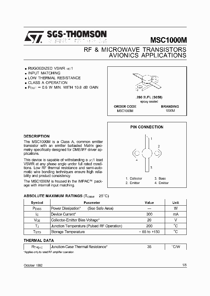 MSC1000M_260001.PDF Datasheet