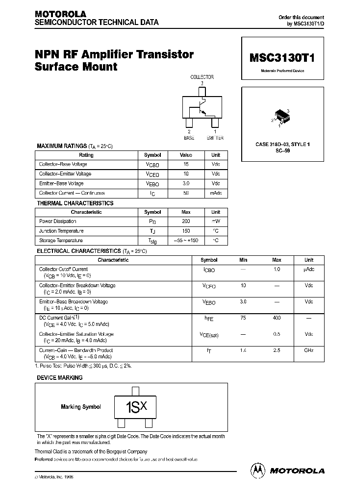 MSC3130T1D_271904.PDF Datasheet