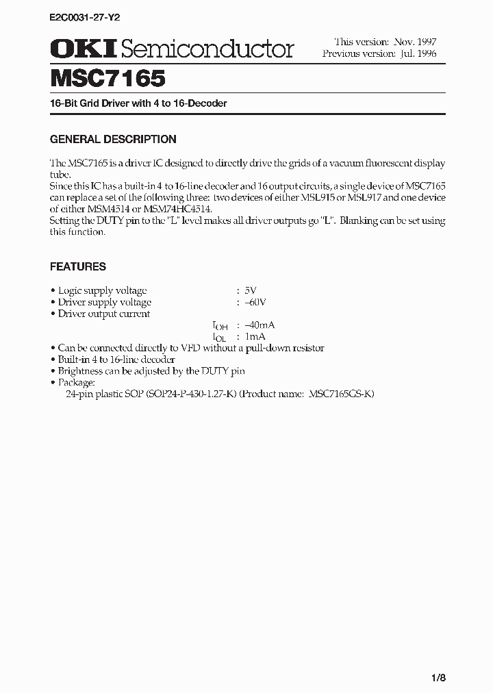 MSC7165_268478.PDF Datasheet