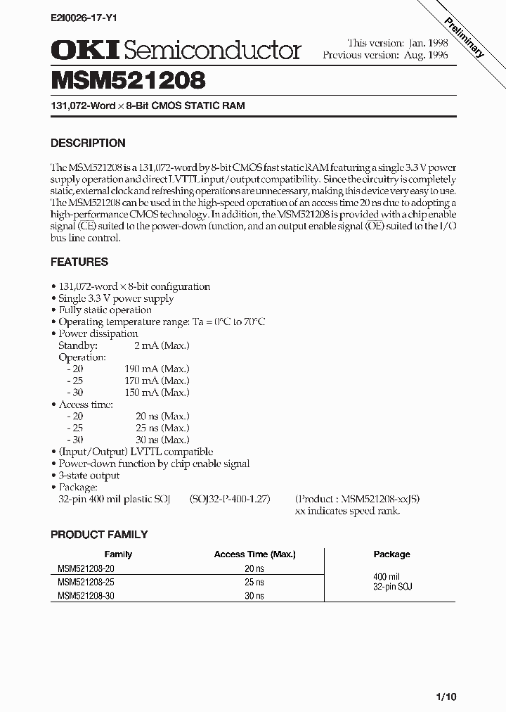 MSM521208_279149.PDF Datasheet