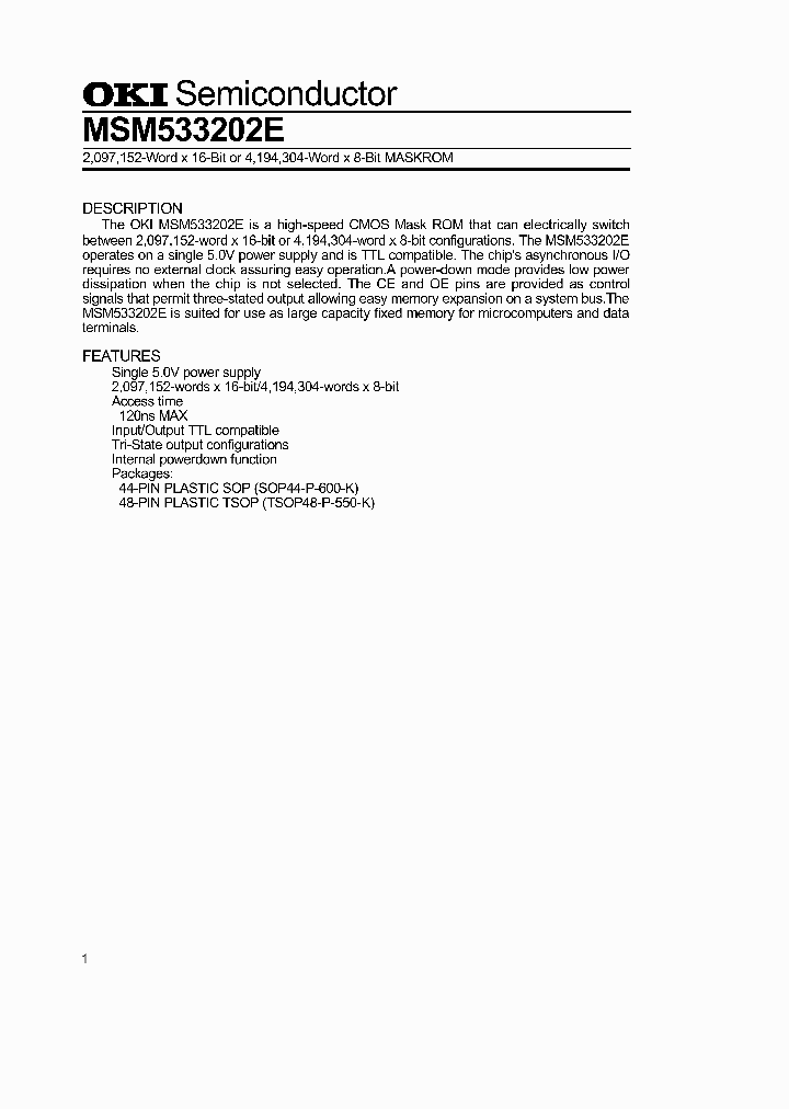 MSM533202E_296015.PDF Datasheet