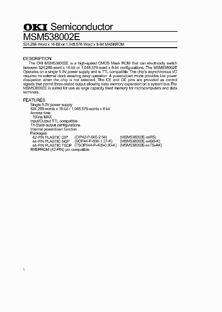 MSM538002E_214830.PDF Datasheet