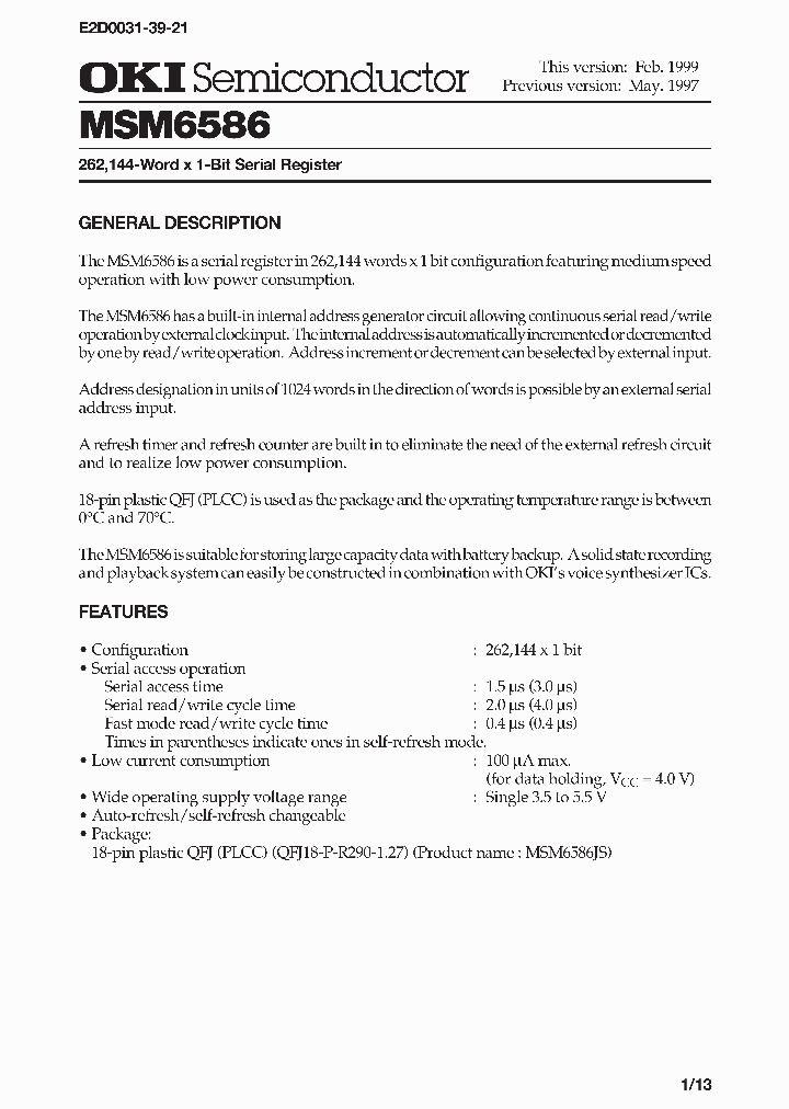 MSM6586_212515.PDF Datasheet