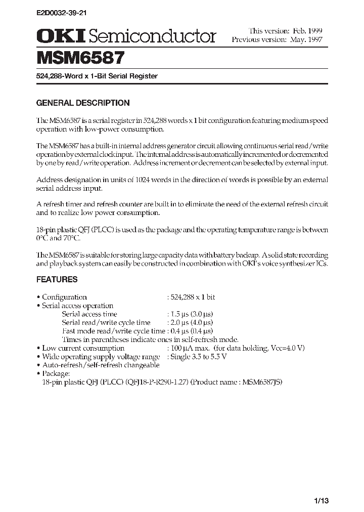 MSM6587_212514.PDF Datasheet
