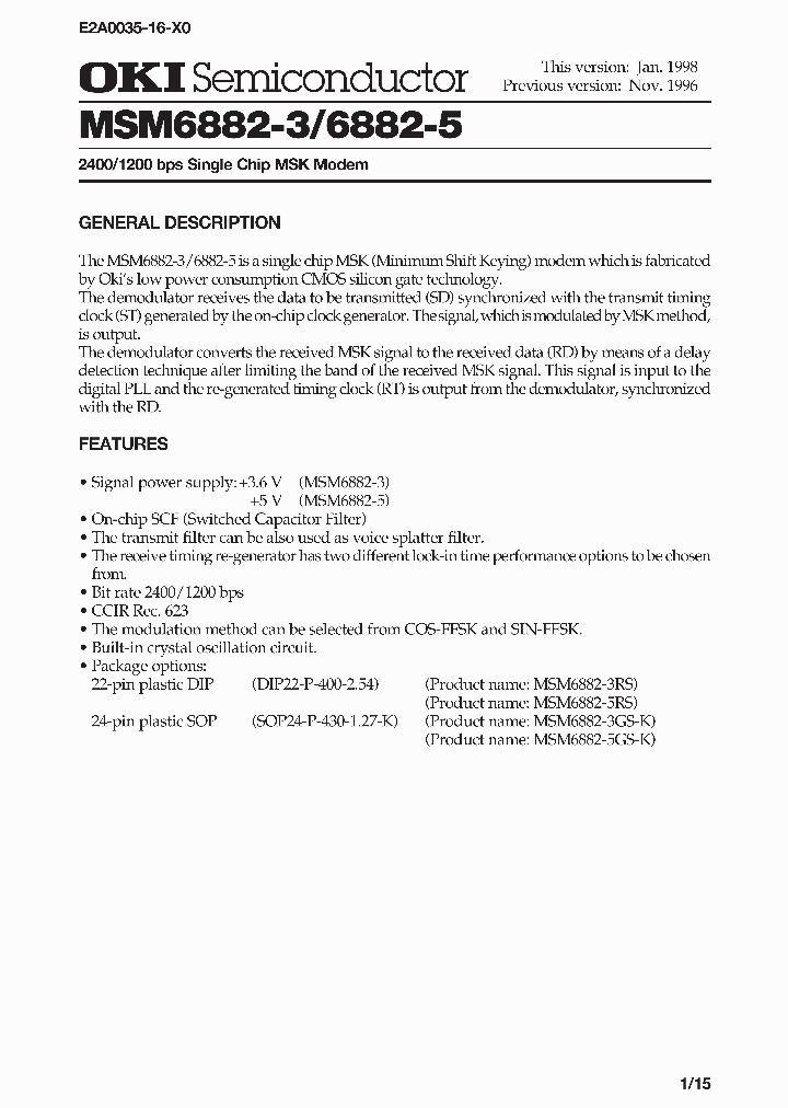 MSM6882-5_287949.PDF Datasheet