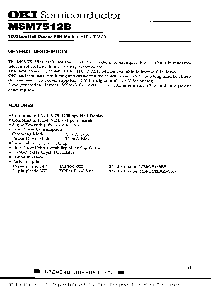 MSM7512BGS-VKNBSP_295130.PDF Datasheet
