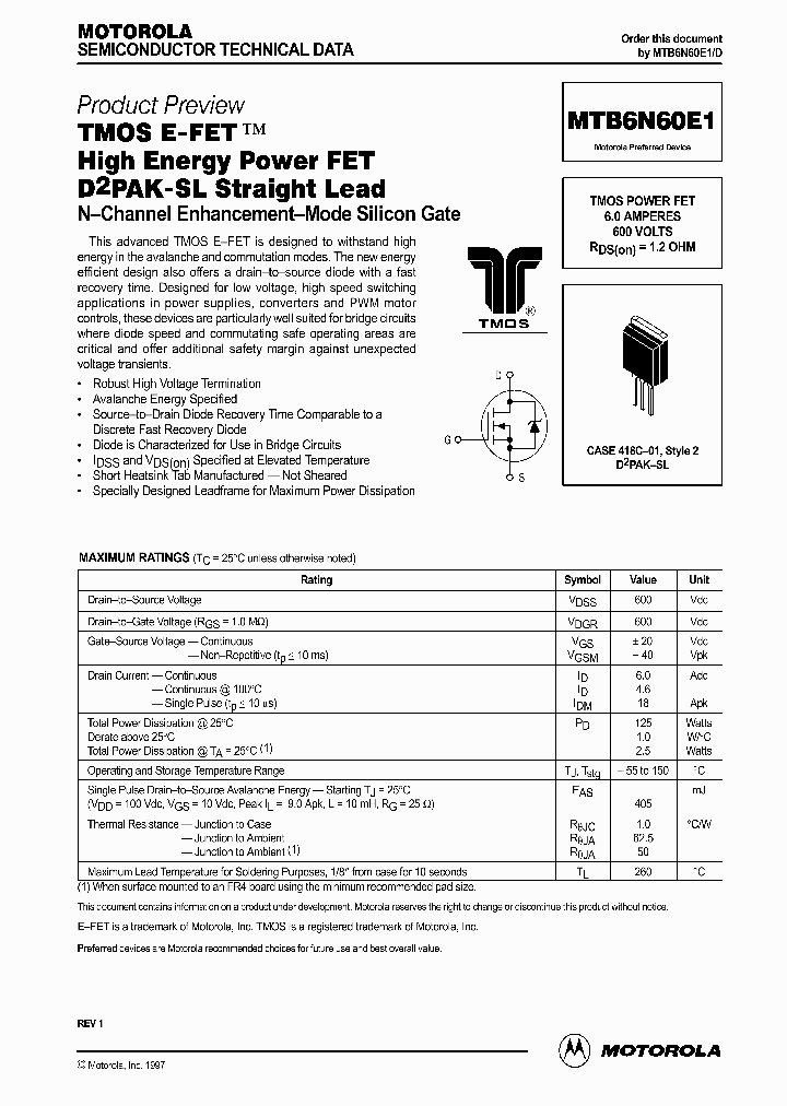 MTB6N60E1D_287503.PDF Datasheet