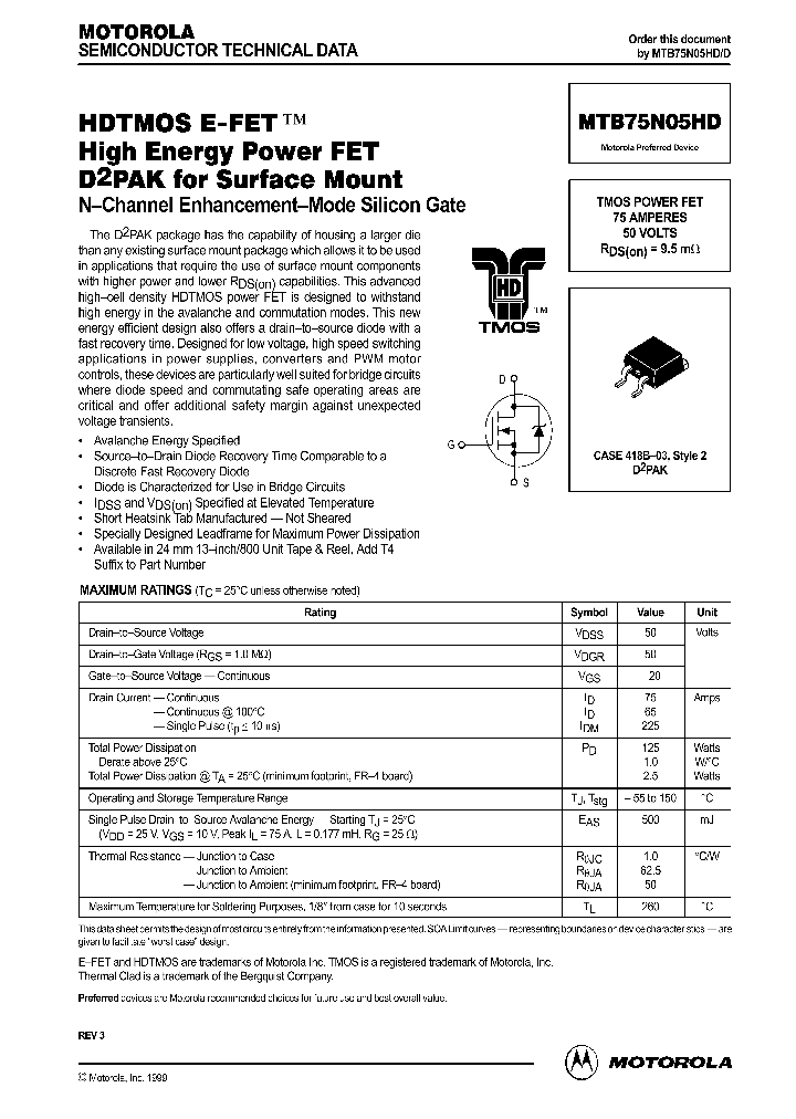 MTB75N05HDD_248008.PDF Datasheet
