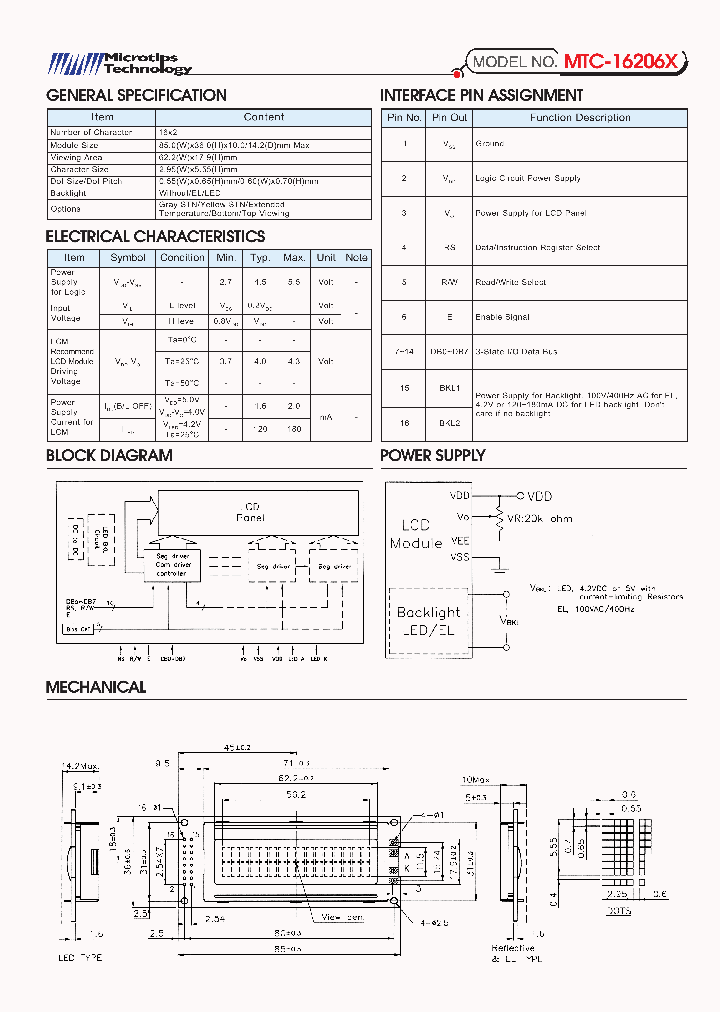 MTC-16206X_281488.PDF Datasheet