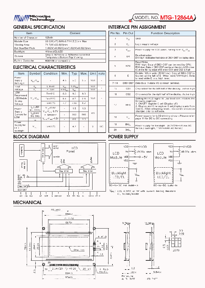 MTG-12864A_298373.PDF Datasheet