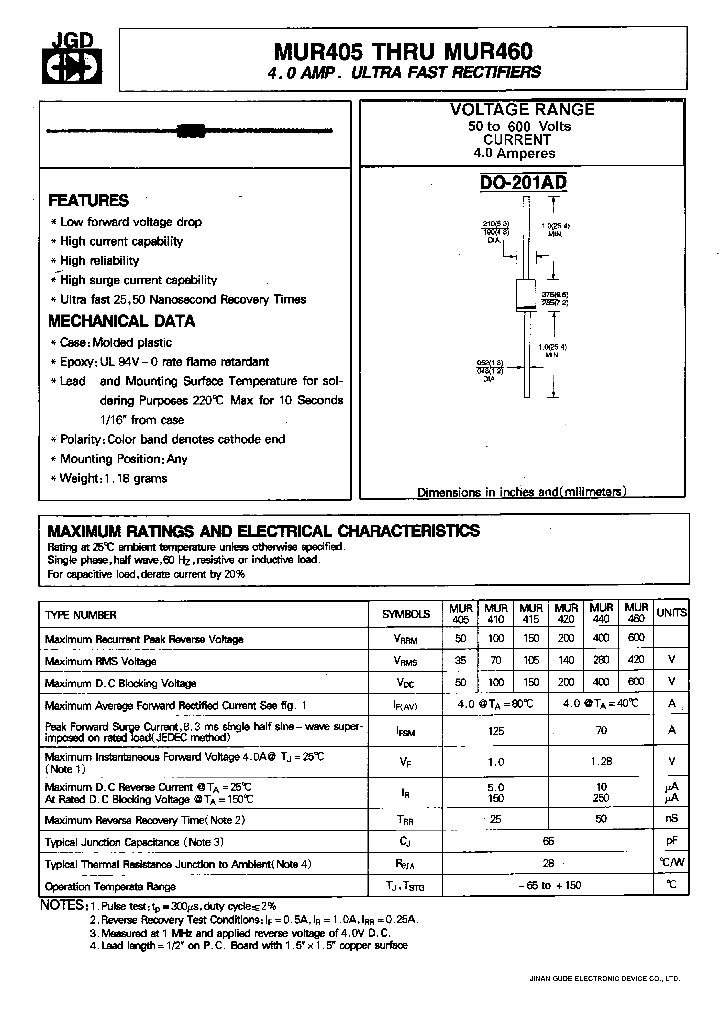 MUR460_272567.PDF Datasheet