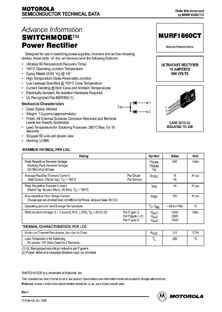MURF1660CT_155924.PDF Datasheet