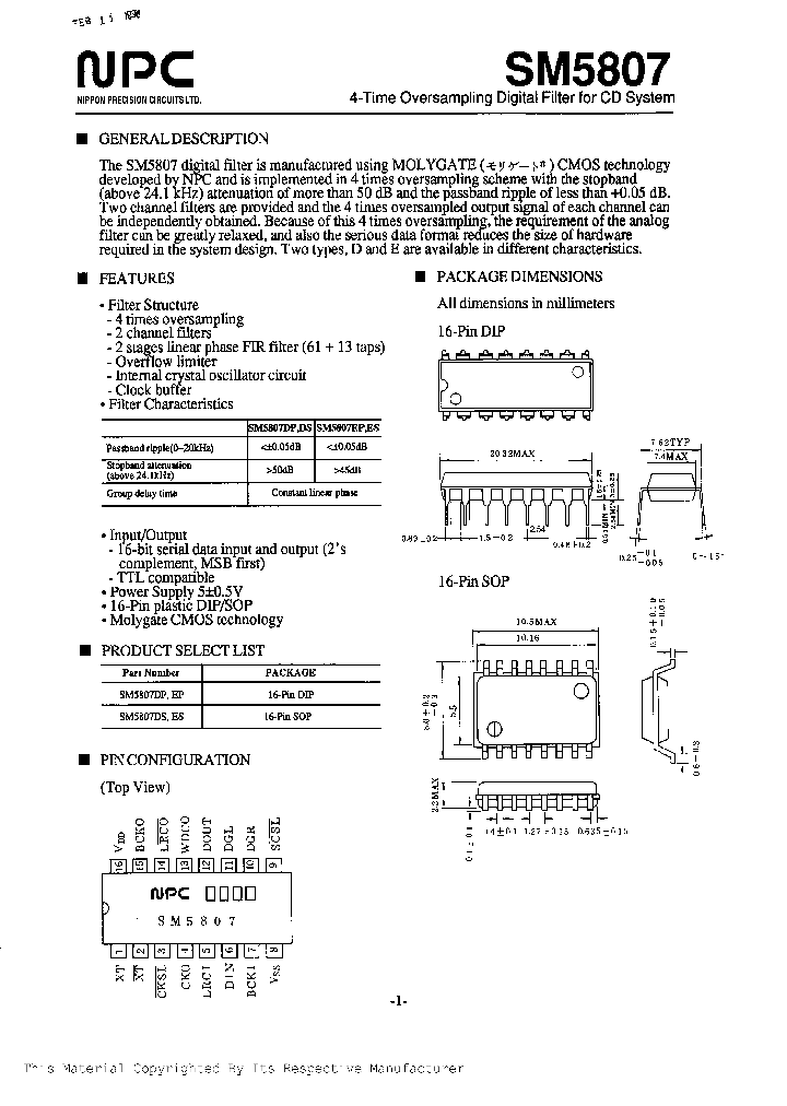 NBSPSM5807ESNBSP_215687.PDF Datasheet