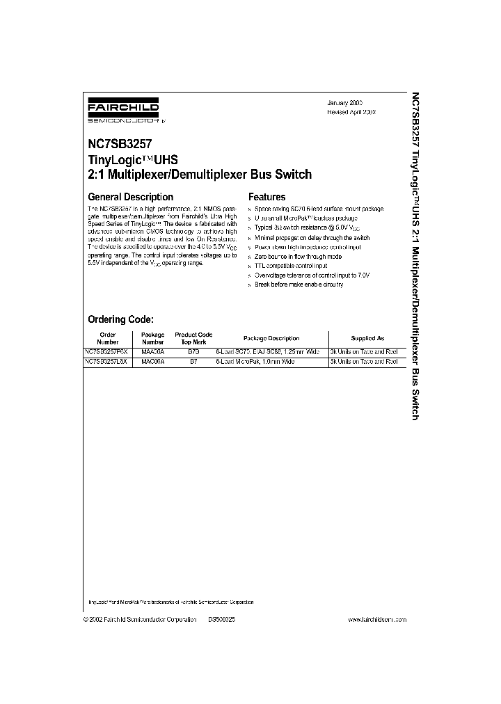 NC7SB3257_279395.PDF Datasheet
