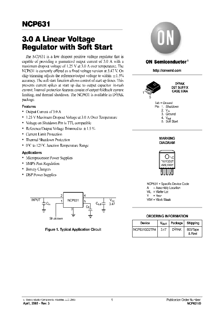 NCP631GD2TR4_278148.PDF Datasheet