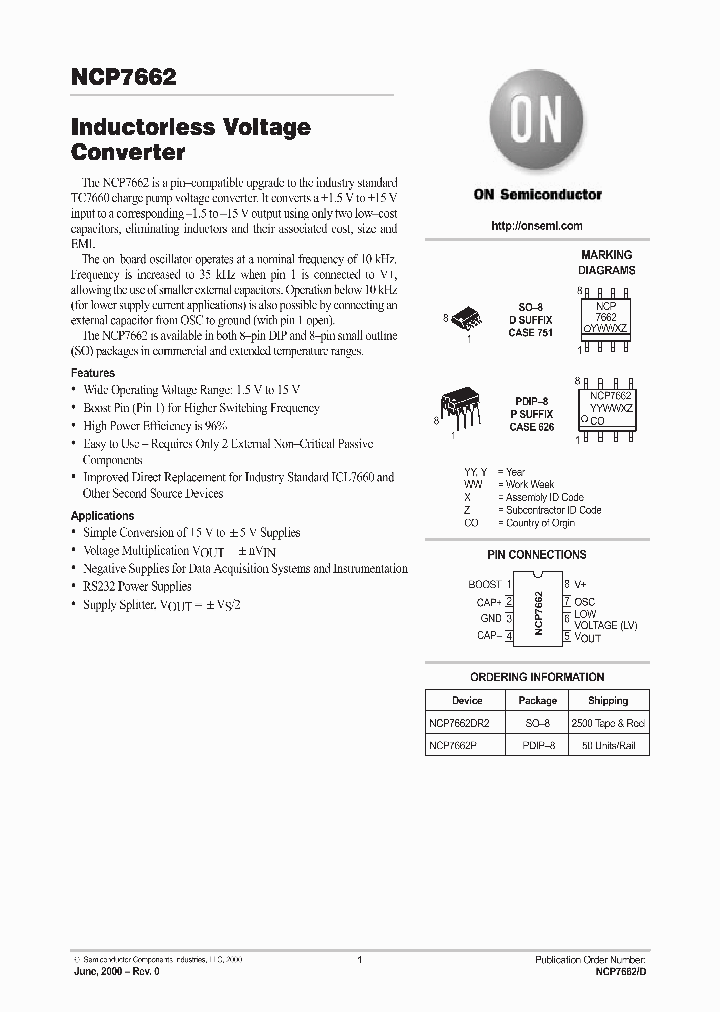 NCP7662_280445.PDF Datasheet
