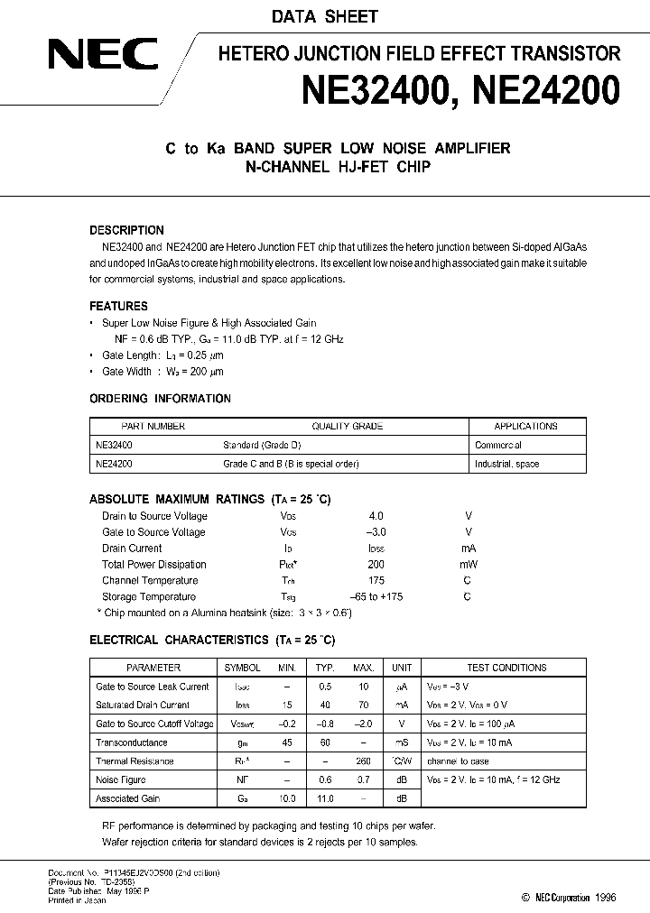 NE32400_186900.PDF Datasheet