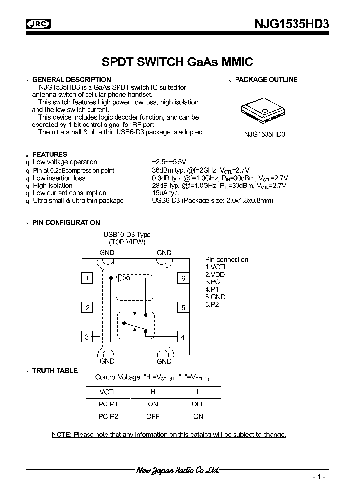 NJG1535HD3_264547.PDF Datasheet
