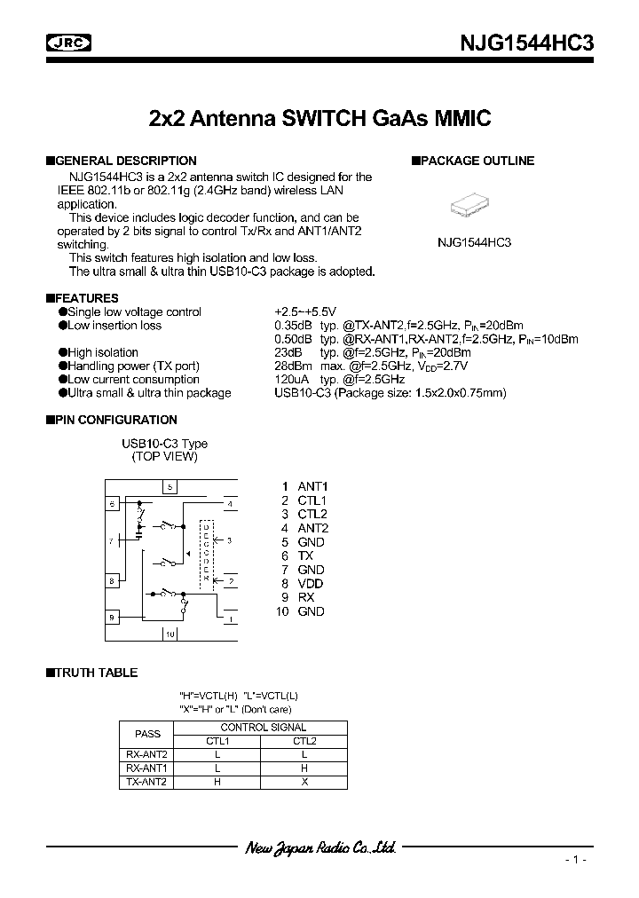 NJG1544HC3_264493.PDF Datasheet