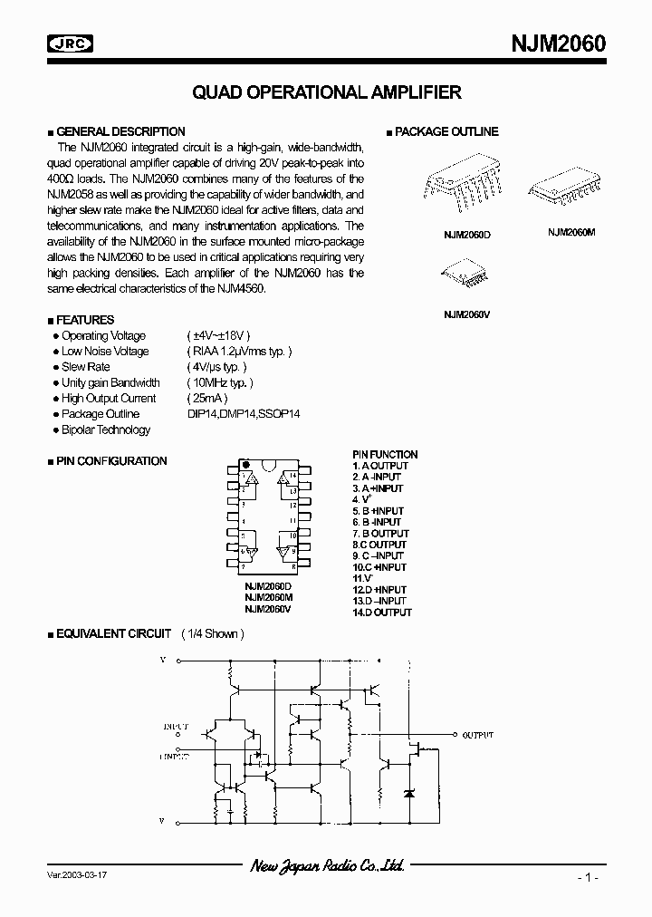 NJM2060_256167.PDF Datasheet