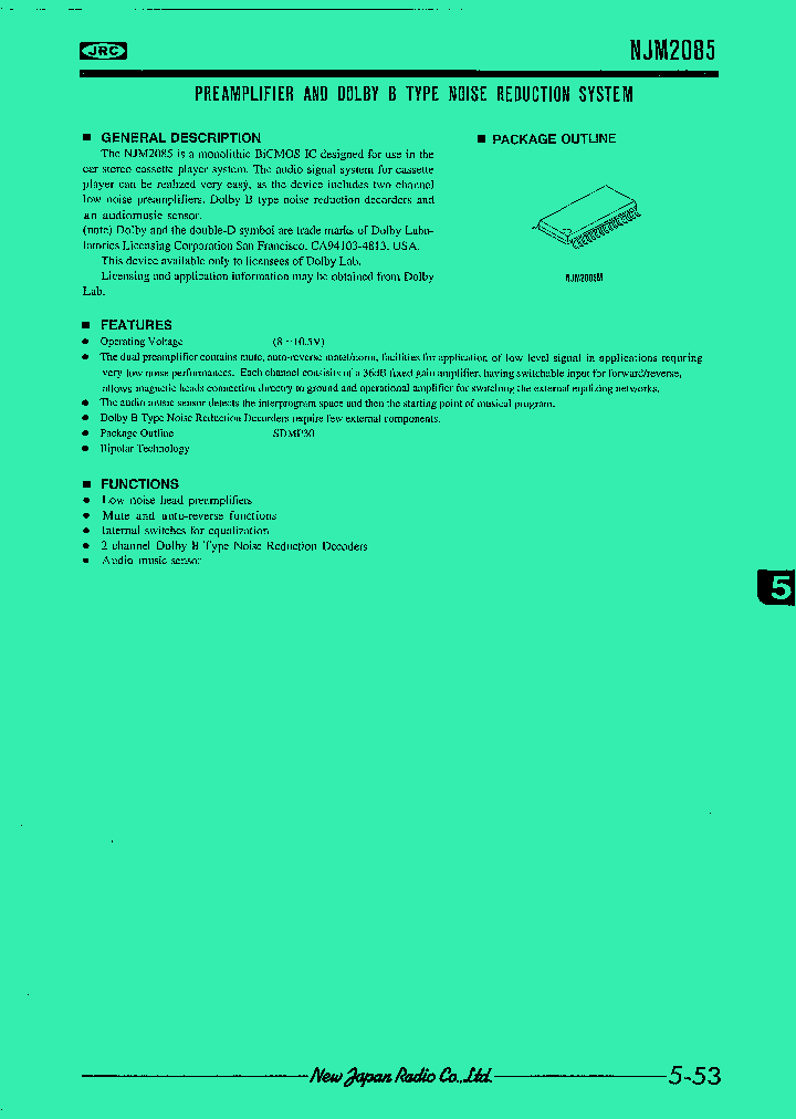 NJM2085_264252.PDF Datasheet