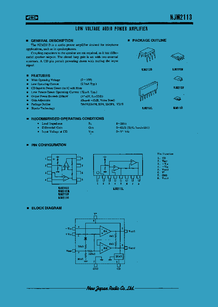 NJM2113_283516.PDF Datasheet