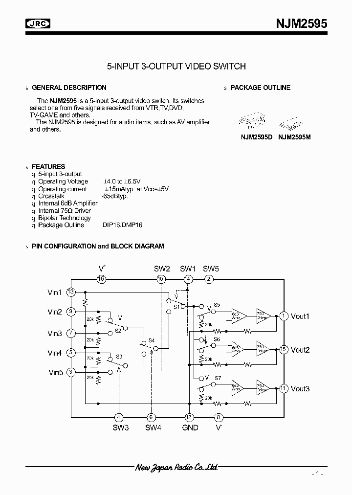 NJM2595_207890.PDF Datasheet