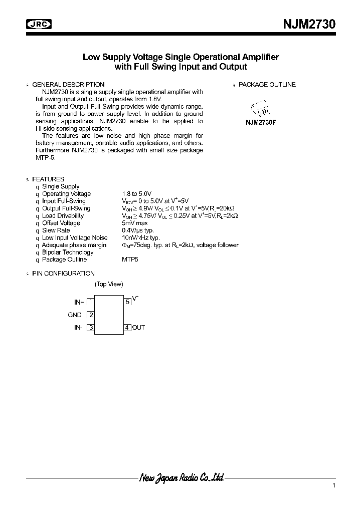 NJM2730_276221.PDF Datasheet