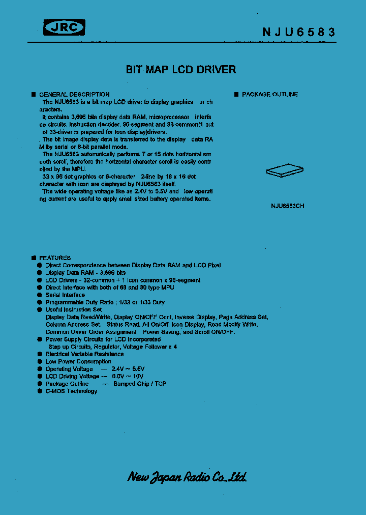 NJU6583_291285.PDF Datasheet