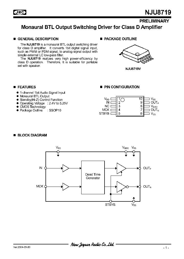 NJU8719_284023.PDF Datasheet