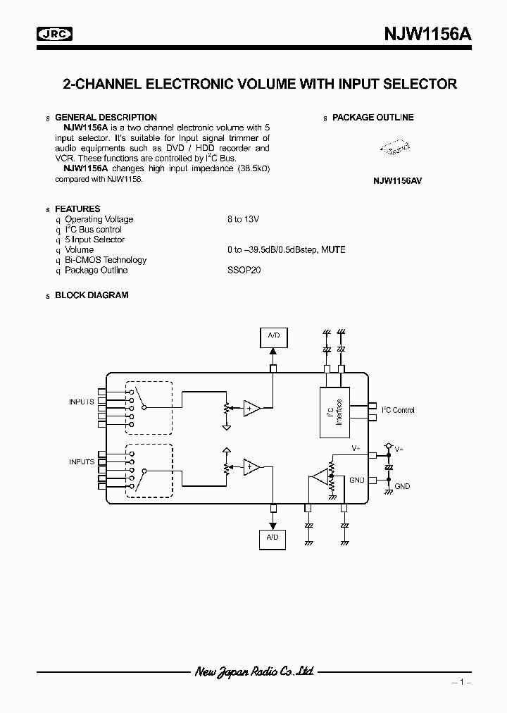 NJW1156A_206906.PDF Datasheet