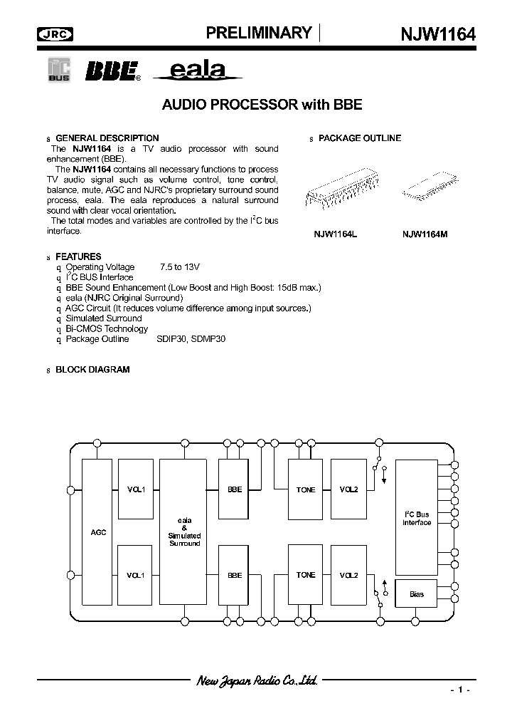NJW1164_284106.PDF Datasheet